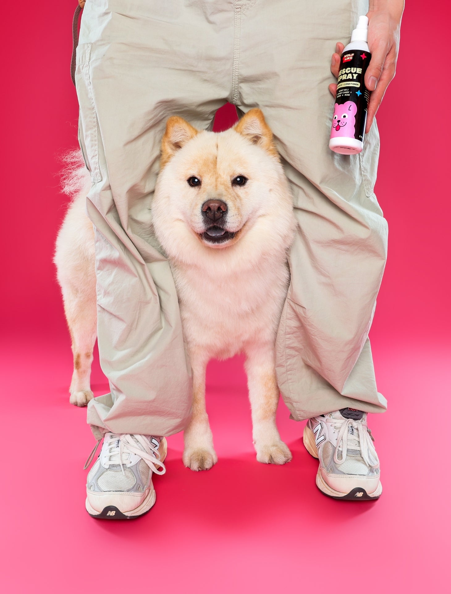 Gentle deodorizing spray, gentle conditioning spray for dogs with sensitive skin. Wolflike Rescue Spray Cereal. Clean dog care and grooming products. Ultra gentle, safe for dogs and for humans. Hormone friendly. Vegan and gluten free dog care grooming products.