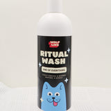 Wolflike dog grooming hair care products. Gentle dog shampoo and conditioner for dogs with sensitive skin. Deodorizing shampoo for dogs with sensitive skin. Wolflike Ritual Wash dog shampoo and conditioner. Clean dog care and grooming products. Ultra gentle, safe for dogs and for humans. Hormone friendly. Vegan and gluten free dog care grooming products. Doodle grooming products.