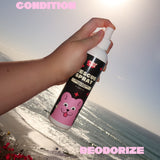 Gentle deodorizing spray, gentle conditioning spray for dogs with sensitive skin. Wolflike Rescue Spray Cereal. Clean dog care and grooming products. Ultra gentle, safe for dogs and for humans. Hormone friendly. Vegan and gluten free dog care grooming products.